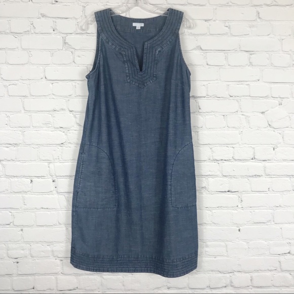 J. Jill Dresses & Skirts - J. Jill Sleeveless Denim Dress